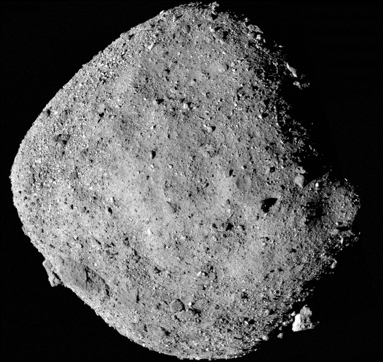 Мозаика поверхности астероида Бенну